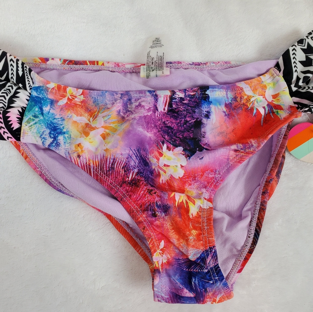 Raisins tropical Print bikini bottom Free gift